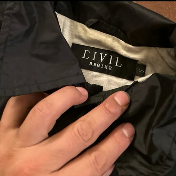 Civil Regime Windbreaker Jacket Size Small - Picture 3 of 6